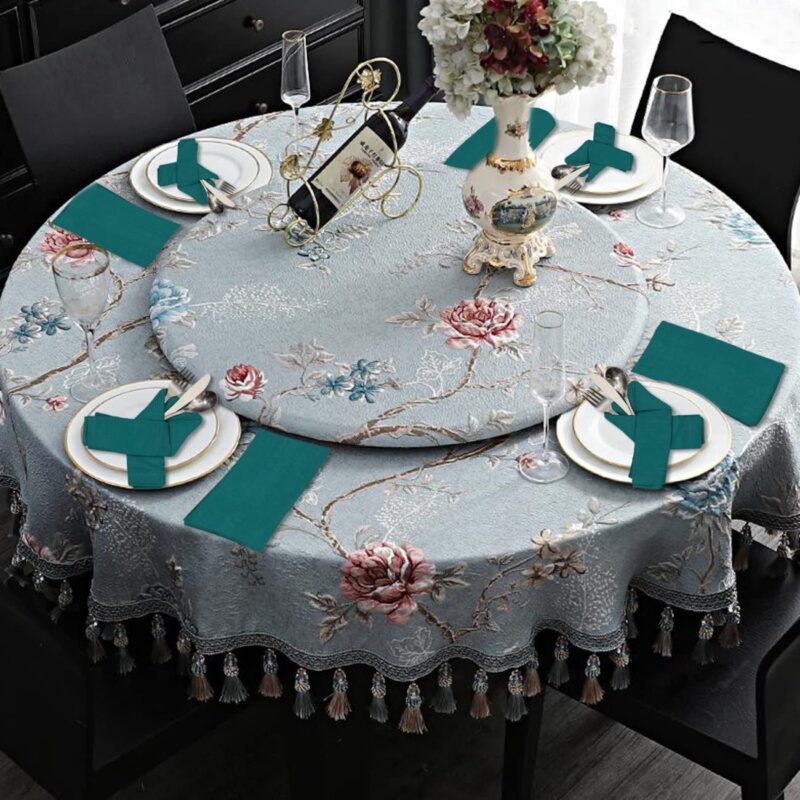Glus Premium Cotton Dining Table Napkins -Absorbent Heavy Cotton Party Fabric Pack of 6 (Green, Pack of 6) - Image 3