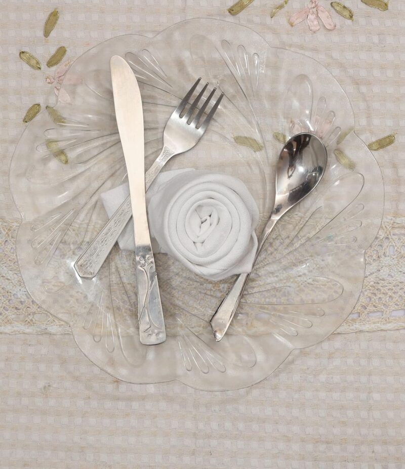 Glus Cotton Dinner Table Napkins 45 X 45 Cm(White, 6) - Image 4